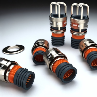 Circular Push Pull Connectors IP68 Waterproof 19 Core Solder Termination