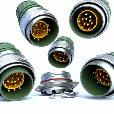 19-aderige circulaire push-pull connector IP68 waterdichte robuuste behuizing