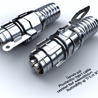 Push Pull Kabelconnector met PPS-inzetstuk en messing contact